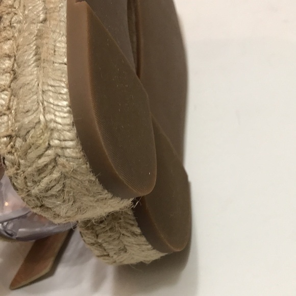 Madewell Malia Espadrille Sandal Snake Embossed Leather 8M - Picture 7 of 12